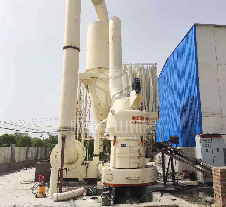 新疆MTW1500欧版磨矿石磨粉生产线安装试机成功